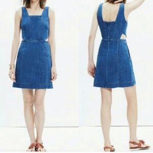 Madewell Denim Cut Out Dress Size 00
